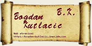Bogdan Kutlačić vizit kartica